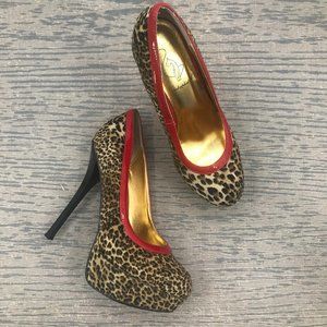 NWOT baby phat cheetah print platform shoe